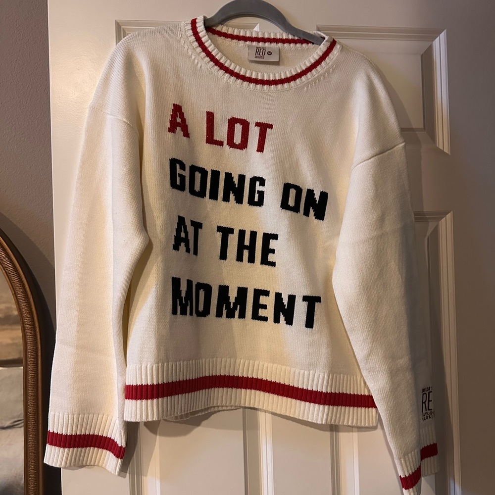 Taylor Swift A Lot Going On at the Moment Sweater - Medium